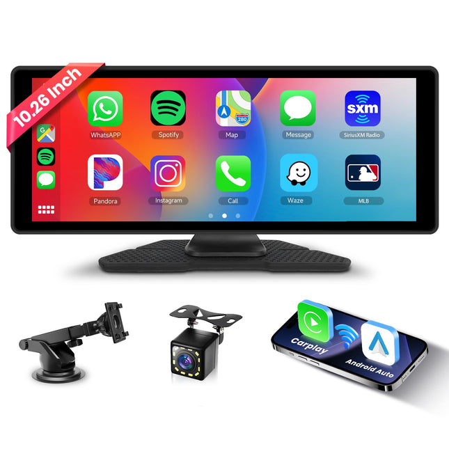 Carplay Écran Tactile Sans Fil + Caméra De Recul